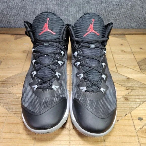 Nike Air Jordan Super Fly 3 Flight Plate Size 13 Black Gray Red Shoes 684933-005